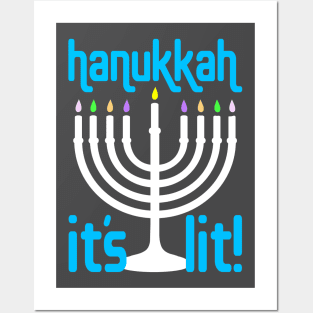 Hanukkah: It's Lit! Posters and Art